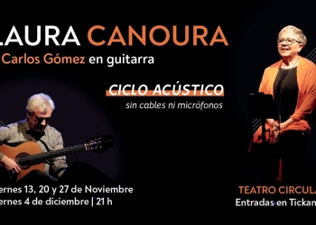 Laura Canoura en concierto 100% acústico Nuevo ciclo en el Teatro Circular