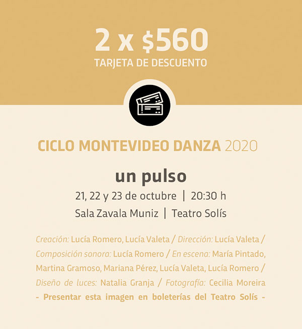 Ciclo Montevideo Danza presenta:&nbsp;un pulso; 