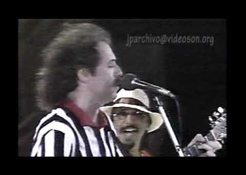 Actuación de Jaime Roos en Varadero, Cuba, 1988.