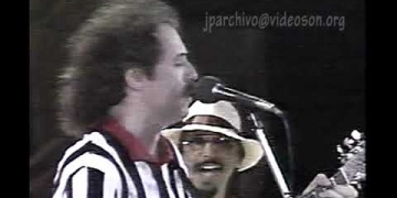 Actuación de Jaime Roos en Varadero, Cuba, 1988.