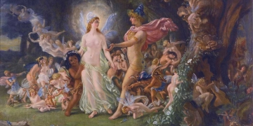 Joseph Noel Paton Estudio para La disputa entre Oberón y Titania Study for The Quarrel of Oberon and Titania ca 1849
