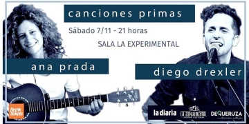 Ana Prada & Diego Drexler comparten sus canciones en este espectáculo de carácter familiar e íntimo, donde navegarán por los comienzos de su amor por la música. Sábado 7 de noviembre, 21hs. Sala La Experimental de Malvín