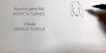 DOCE 4 PATRICIA TURNES por QUEYI. Dibuja DENISSE TORENA. Nuestro perro fiel.