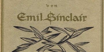 Imagen portada: First edition cover of Demian, 1919 wikipedia.org
