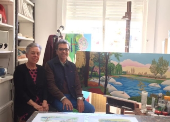 Visita al taller de Yvonne D'Acosta por Daniel Benoit Cassou