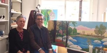 Visita al taller de Yvonne D'Acosta por Daniel Benoit Cassou