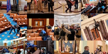 Imagen portada: Colage de imágenes viralizadas en internet - La toma del Capitolio de Estados Unidos