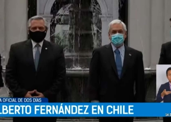 Alberto Fernández en Chile