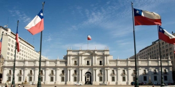 El Palacio de La Moneda, sede del Poder Ejecutivo chileno