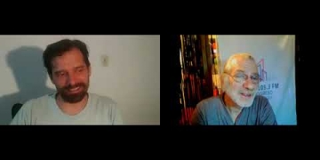 Horacio Cavallo autor del libro ''Oso de Trapo '' en 105.3 FM Progreso
