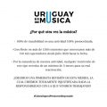 ¿Porqué otra vez la música? #CulturaSegura #ProduccionResponsable #UruguayEsMusica