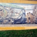 La ciudad de Santiago a Gabriela Mistral, mural en cerámica de Fernando Daza, ubicado en las faldas del costado sur del Cerro Santa Lucía, creado en 1971 y restaurado en 1997.