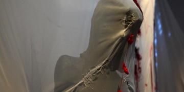 territorio infiltrado - obra - Alejandro González Soca - Museo Blanes - Montevideo - marzo 2019 - Foto Federico Meneses