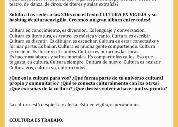 Del 25 de junio al 2 de julio invitamos a prenderle una vela y plasmar en una foto aquello que forma parte de tu universo cultural y necesitás que vuelva pronto
