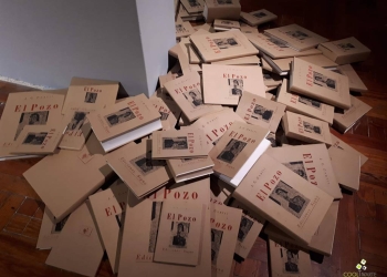 El Pozo libro de JUAN CARLOS ONETTI - Obra Aquí soñó Blanes Viale de Pablo Uribe - Noviembre 2018 - MNAV - Foto Federico Meneses