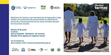 Conferencia sobre funcionamiento de termas en vacaciones de julio