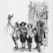 The Three Musketeers by Alexandre Dumas (illustration of the Appleton edition) Maurice Leloir (1851-1940) Signatura pie derecha grabado en madera by Jules Huyot Signatura pie izquierda - wikipedia.org