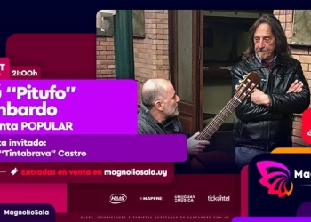 El sábado 9 de octubre voy a estar en Magnolio Sala presentando “Popular”. Nos va a estar acompañando un hermano de la vida y un referente del carnaval uruguayo como es “el flaco” Raúl Castro