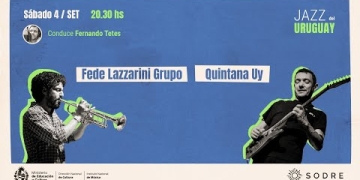 El Instituto Nacional de Música y el Sodre presentan el Festival de Invierno “Jazz del Uruguay” del 31 de agosto al 4 de setiembre de 2021 en la sala Hugo Balzo.