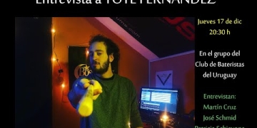 Hoy en ENTREVISTAS DEL CLUB entrevistamos a Tote Fernández, baterista sesionista, docente y compositor uruguayo. Tote lanzó su disco solista "Analysis Paralysis" a fines de Diciembre del 2020 con invitados de lujo nacionales e internacionales.