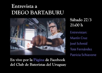 ENTREVISTAS DEL CLUB entrevistamos a Diego Bartaburu, baterista de No Te Va Gustar, una de las bandas más populares y fundamentales en el Rock de Latinoamérica en los últimos años.