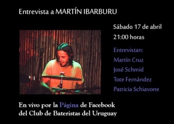 Entrevistamos a Martín Ibarburu, reconocido baterista del medio uruguayo y latinoamericano, baterista de Jaime Roos, Luis Salinas, Fito Páez, Pepe González, Trio Ibarburu, La Celeste, Rubén Rada, Hiram Bullock, etc.