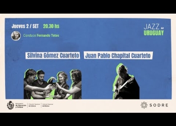 El Instituto Nacional de Música y el Sodre presentan el Festival de Invierno “Jazz del Uruguay” del 31 de agosto al 4 de setiembre de 2021 en la sala Hugo Balzo.