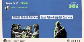 El Instituto Nacional de Música y el Sodre presentan el Festival de Invierno “Jazz del Uruguay” del 31 de agosto al 4 de setiembre de 2021 en la sala Hugo Balzo.