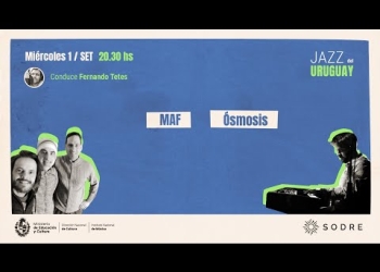 El Instituto Nacional de Música y el Sodre presentan el Festival de Invierno “Jazz del Uruguay” del 31 de agosto al 4 de setiembre de 2021 en la sala Hugo Balzo.