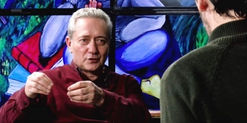 Gerardo Bleier en diálogo con el profesor Pablo Romero