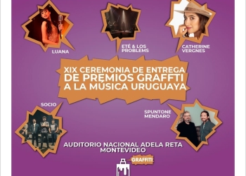 Se acerca la tercera y última ceremonia de entrega de Premios Graffiti a la Música Uruguaya