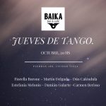 GRILLA OCTUBRE 7/ Fiorella Burone & Martín Delgado 14/ Dúo Caléndula & Estefanía Melonio 21/ Damián Gularte presenta sus composiciones 28/ Carmen Berisso & Omar de La torre