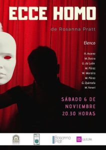 Espectáculo *Ecce homo* 6 de noviembre 20.30 horas La Colmena Espacio de Arte