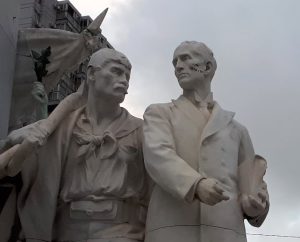 Imagen detalle monumento José Pedro Varela en Plaza Varela - Montevideo - Foto Federico Meneses