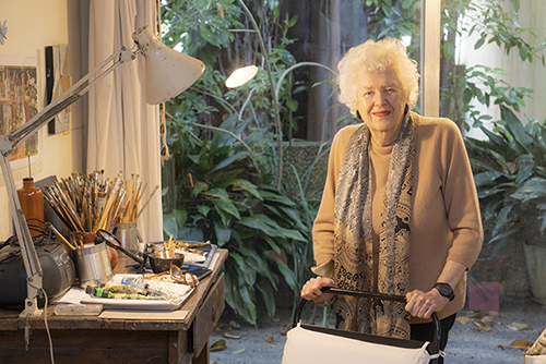 Linda Kohen en su taller noviembre de 2021 Fotografía Pablo Bielli