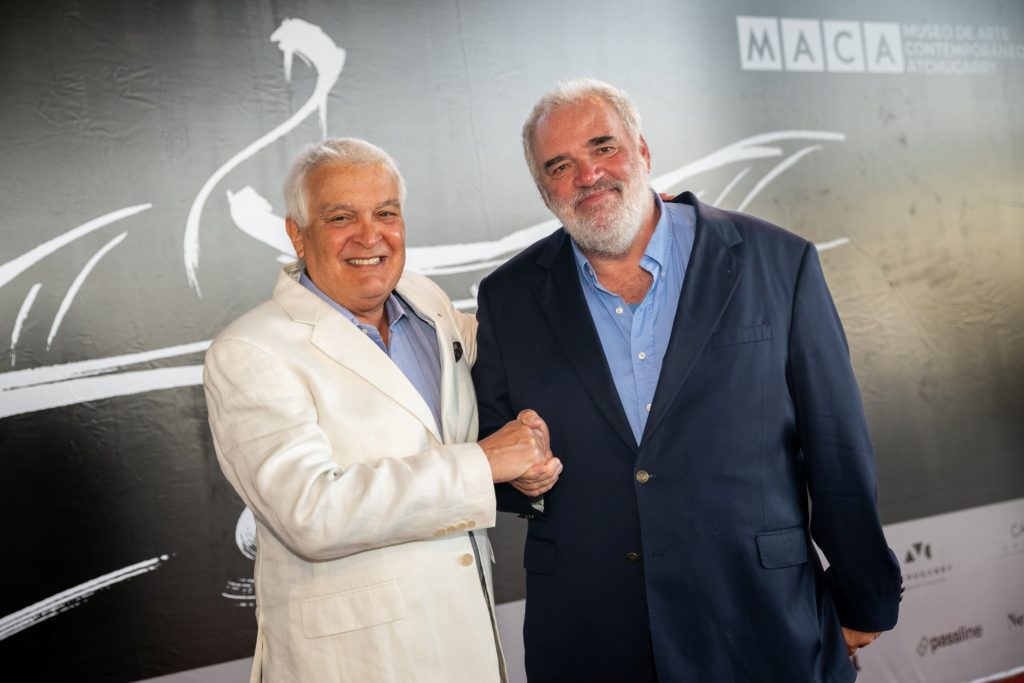 Pablo Atchugarry y Carlos Ott, arquitecto del MACA