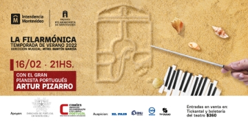 Artur Pizarro junto a la Orquesta Filarmonica de Montevideo