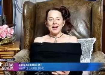 Gabriel Boric en contacto en vivo con su madre, María Soledad Font, desde Punta Arenas
