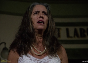 Si muriera esta noche. Idea Vilariño interpretada por Raquel Diana se presentó en Ateneo de Salto el sábado 2 de abril de 2022. Foto © Mayra Cánepa www.cooltivarte.com ..