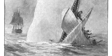 Ilustración de Moby Dick, en una edición de la novela de 1892