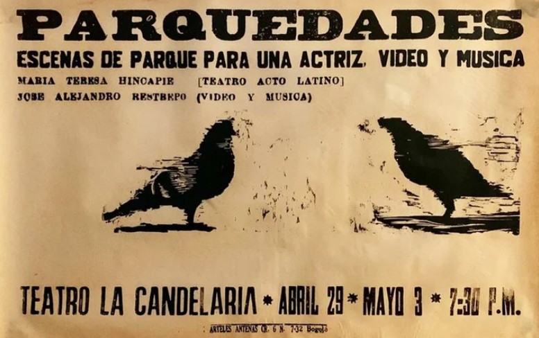 Copia de época del afiche, 1987. Xilografía sobre papel obra. 100 x 64,5 cm