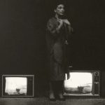 “Parquedades: escenas de parque para una actriz, video y música”, 1987. Fotoperformance. 13 fotografías en gelatina de plata sobre papel fibra.