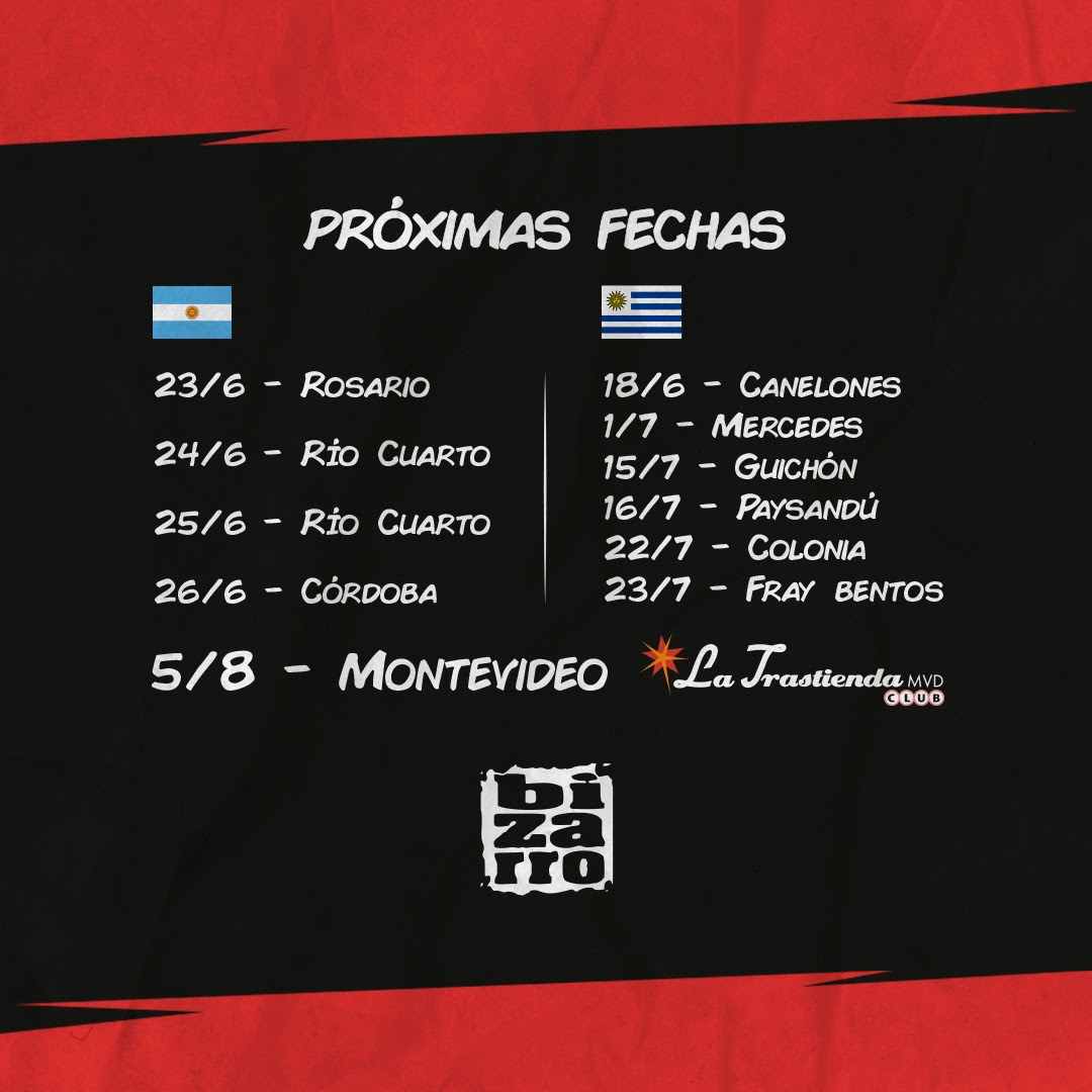 Gira de shows en Uruguay y Argentina