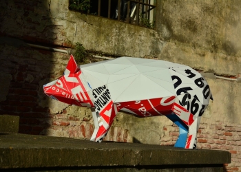 obra cerdo de fernando foglino octubre 2017 Espacio de Arte Contemporaneo Montevideo foto federico meneses