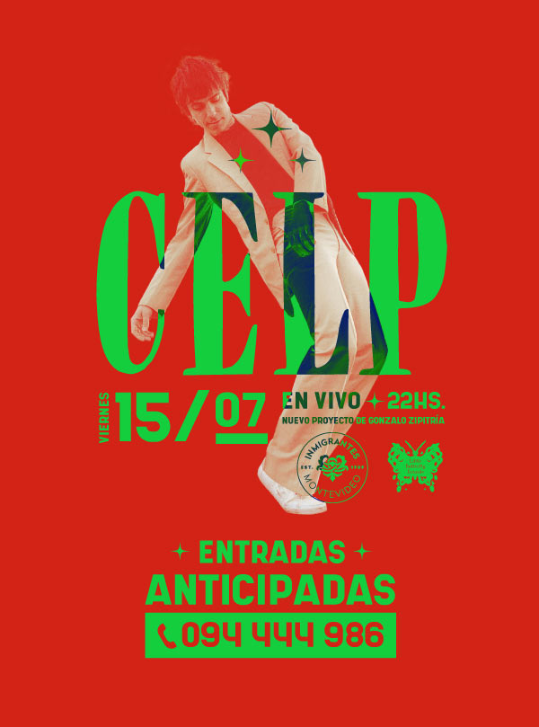 Viernes 15 de julio CELP - El nuevo proyecto de Gonzalo Zipitria 22 horas - Inmigrantes