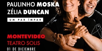 PAULINHO MOSKA & ZÉLIA DUNCAN PRESENTAN UM PAR ÍMPAR 1 de diciembre Teatro Solís “Um par ímpar” es un doble singular. Moska y Zélia son amigos y compañeros desde su primer disco en solitario, allá por los 90. Son más de 25 años de amistad y canciones escritas juntos. El proyecto ya estaba siendo pensado por los dos artistas desde hace mucho tiempo, cuando comenzaron a componer y grabar perlas como “Carne e Osso”, “O Tom do Amor”, “Sinto Encanto” y “Não”.