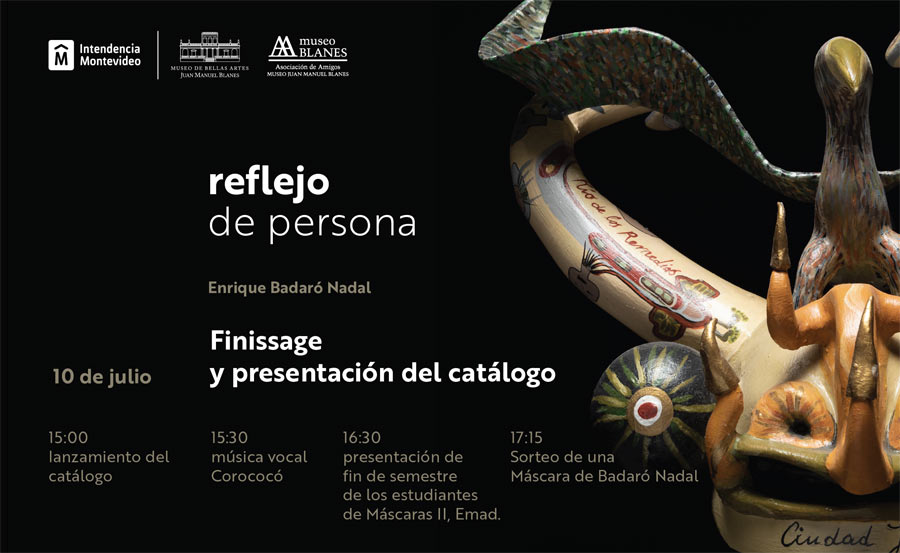 Este domingo 10 de julio a partir de las 15 horas te esperamos para presentar el catálogo y dar cierre a la exposición Reflejo de persona, de Enrique Badaró.  Se realizarán distintas actividades con entrada libre en sala con el artista. ¡No te lo pierdas!