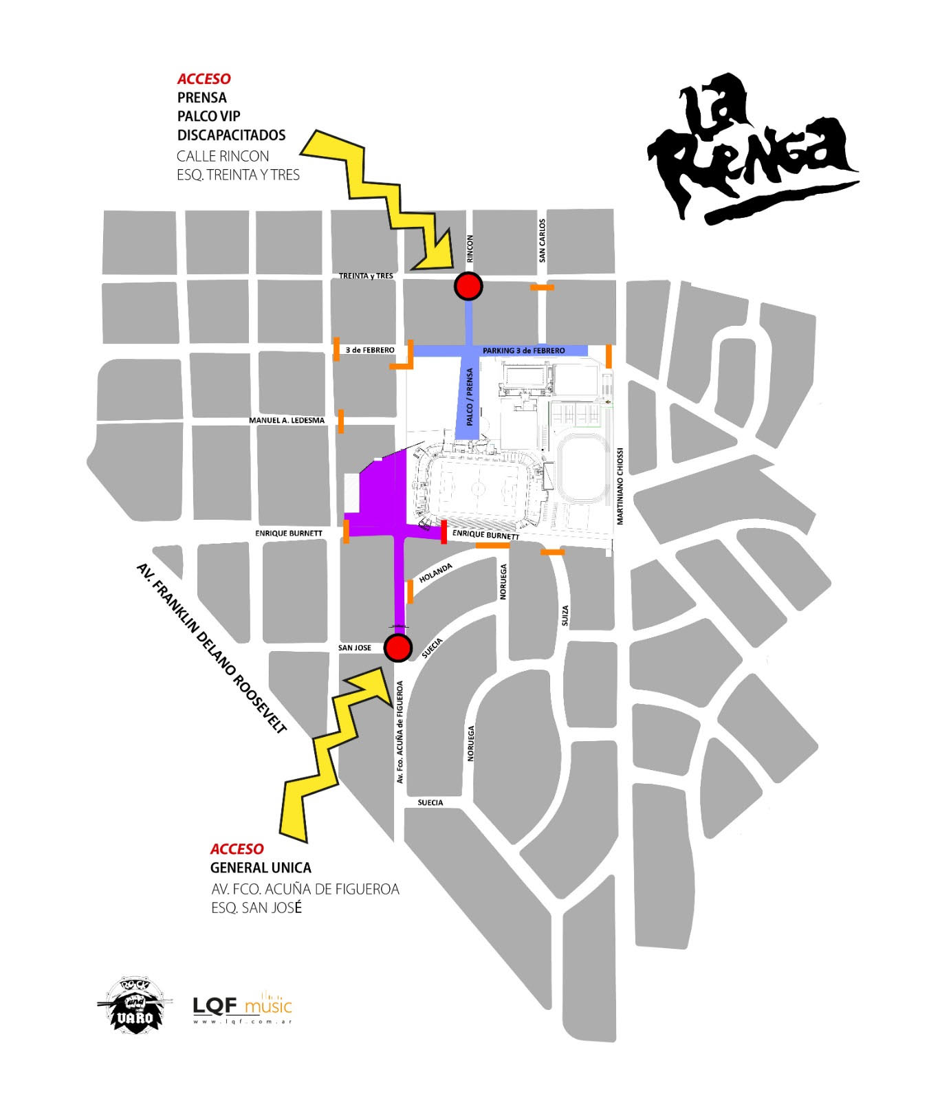 Información sobre el show: Apertura de puertas: 17.00 hs Banda Soporte: 18.00hs. LA RENGA: 21.00hs.