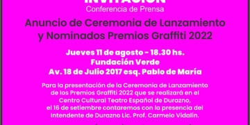 Conferencia de Prensa Lanzamiento de actividades y Anuncio de Nominados Premios Graffiti 2022