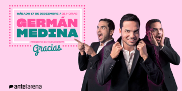 Gérman Medina presenta su NUEVO espectáculo “GRACIAS“ 17 de diciembre 2022 a las 21 hs. presenta en el ANTEL ARENA